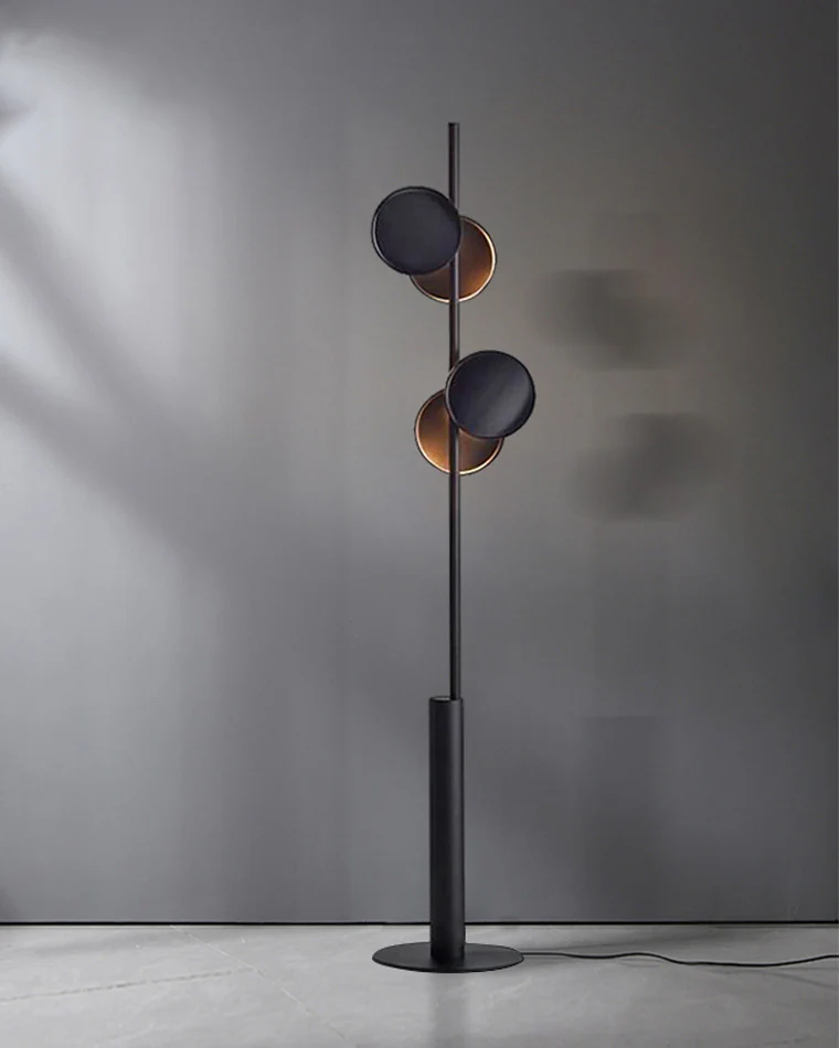 WOMO Black Pole Floor Lamp-WM7037 - Image 3