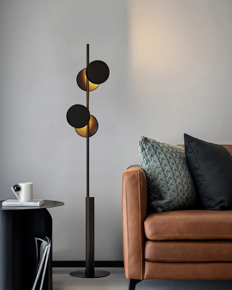 WOMO Black Pole Floor Lamp-WM7037 - Image 7