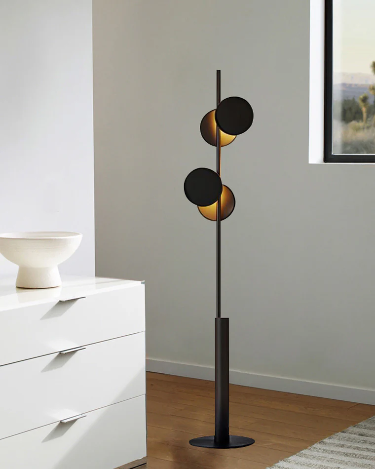 WOMO Black Pole Floor Lamp-WM7037 - Image 8