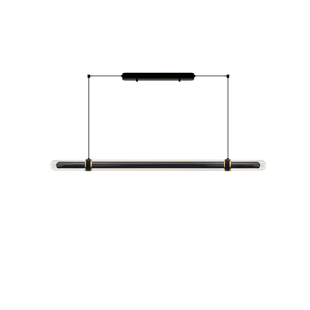 WOMO Black Glass Time tunnel Linear Pendant Light - WM3288 - Image 31