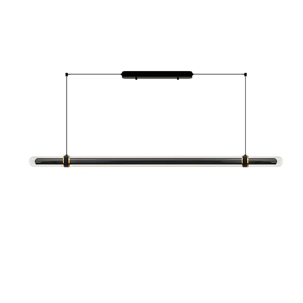WOMO Black Glass Time tunnel Linear Pendant Light - WM3288 - Image 34