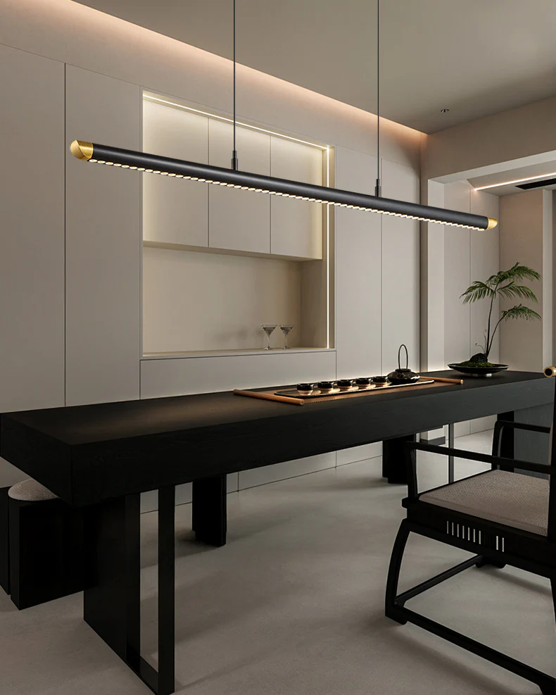 WOMO Black Platinum Linear Pendant Light - WM3287 - Image 10