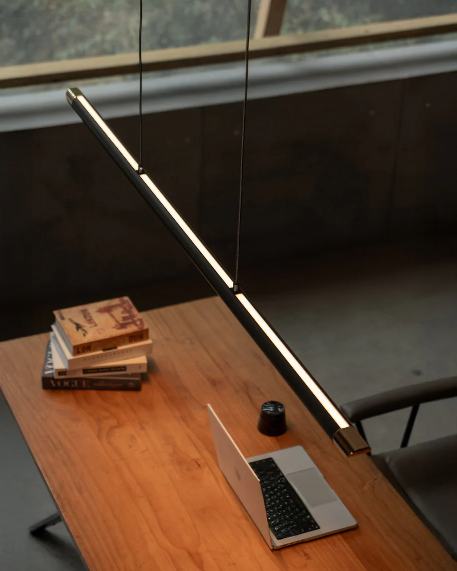 WOMO Black Platinum Linear Pendant Light - WM3287 - Image 12