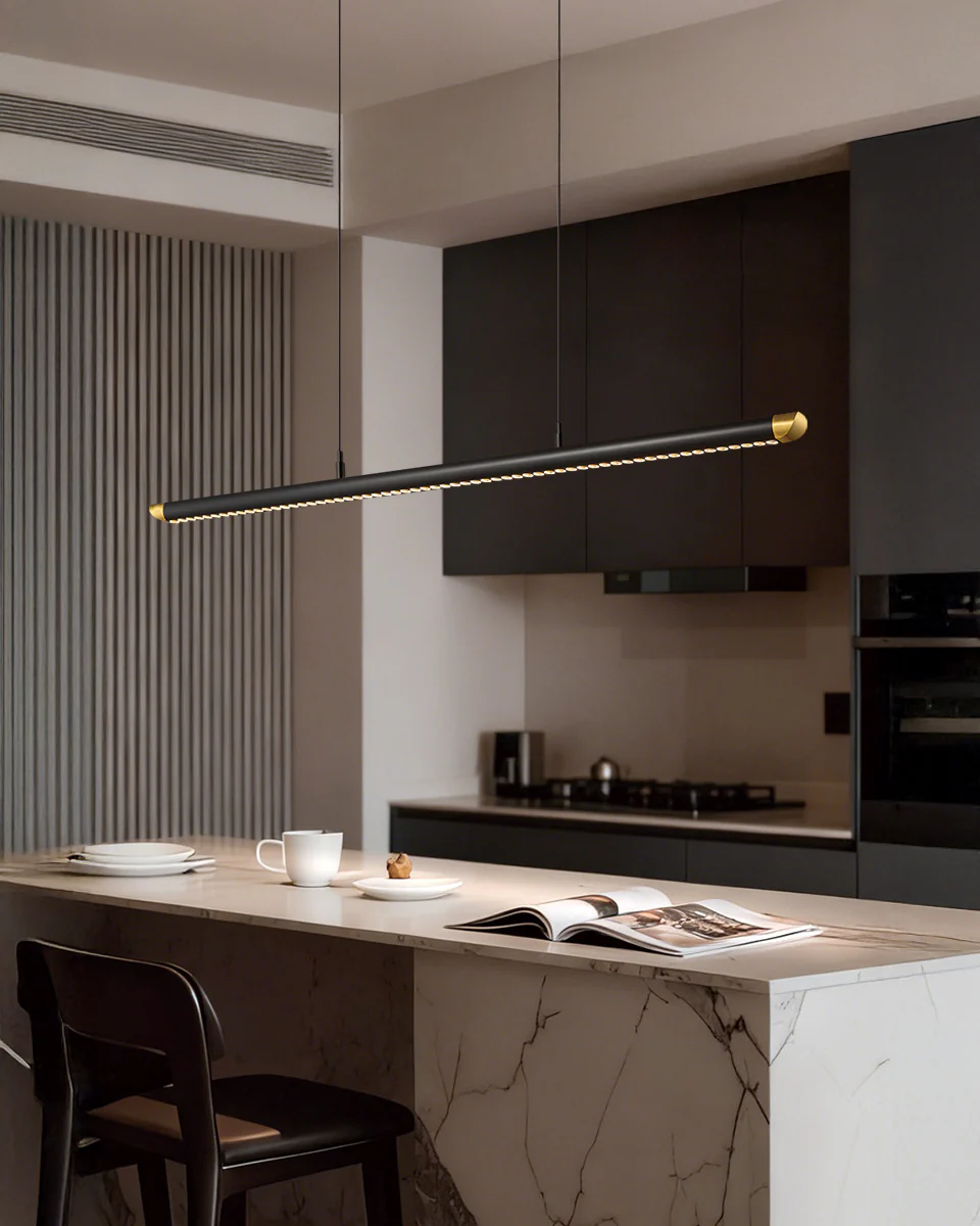 WOMO Black Platinum Linear Pendant Light - WM3287 - Image 3