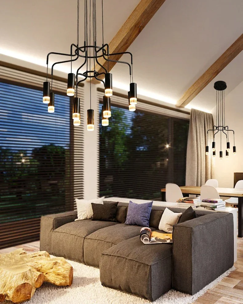 WOMO Black Drop Chandelier -WM2610 - Image 3