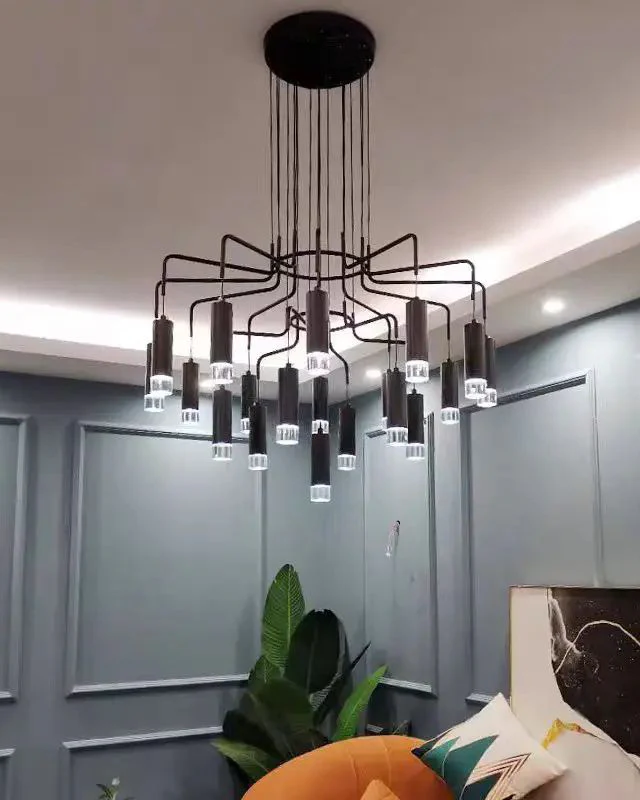 WOMO Black Drop Chandelier -WM2610 - Image 5
