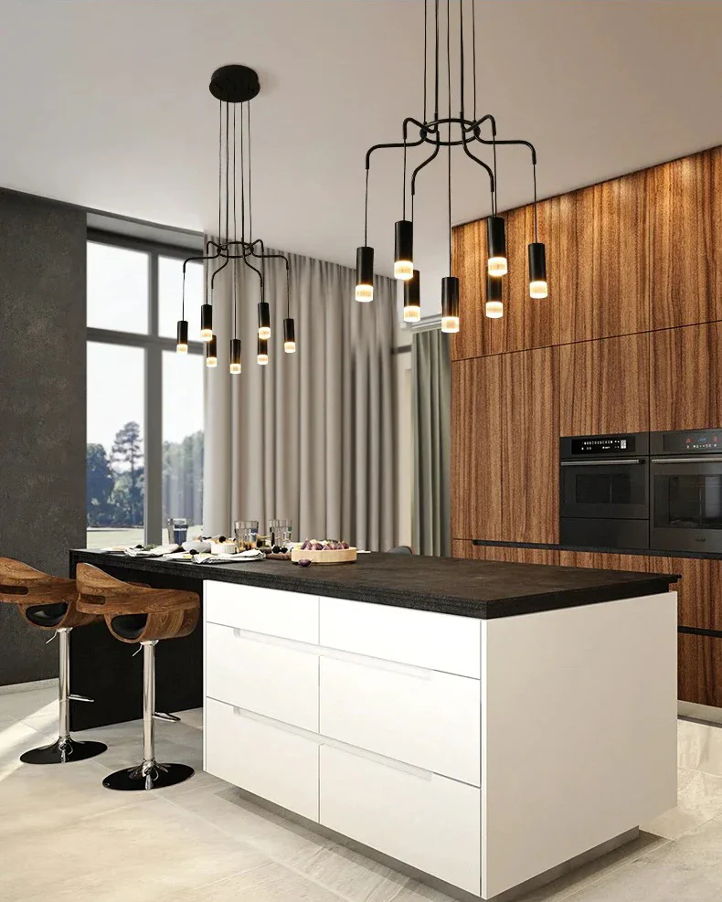 WOMO Black Drop Chandelier -WM2610 - Image 6