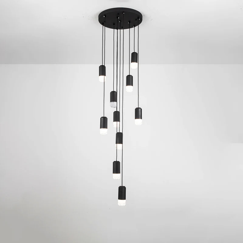 WOMO Black Drop Chandelier -WM2610 - Image 8