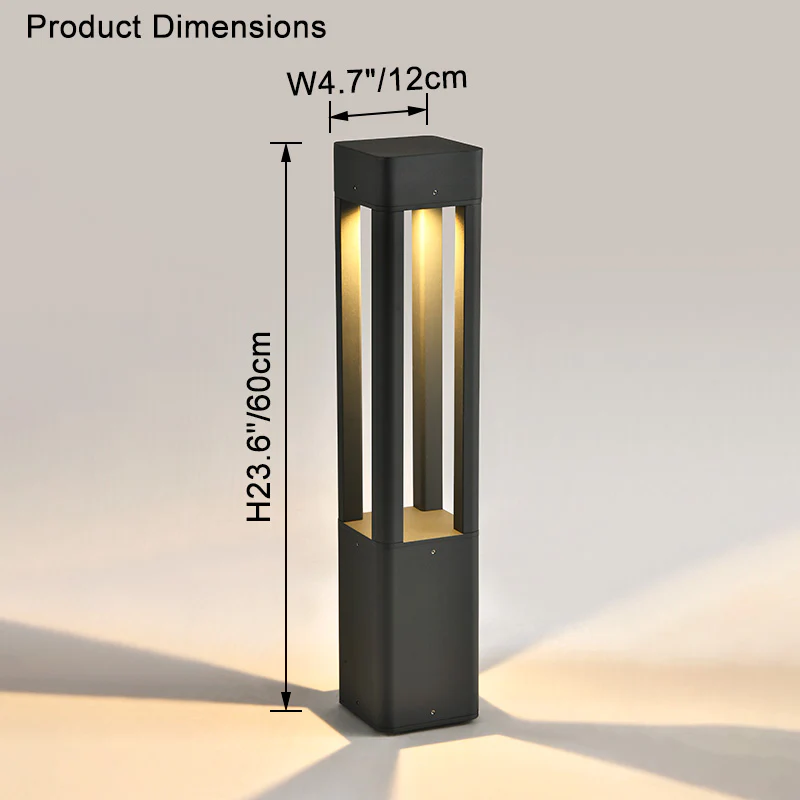 WOMO Square Pathway Bollard Light-WM9127 - Image 13