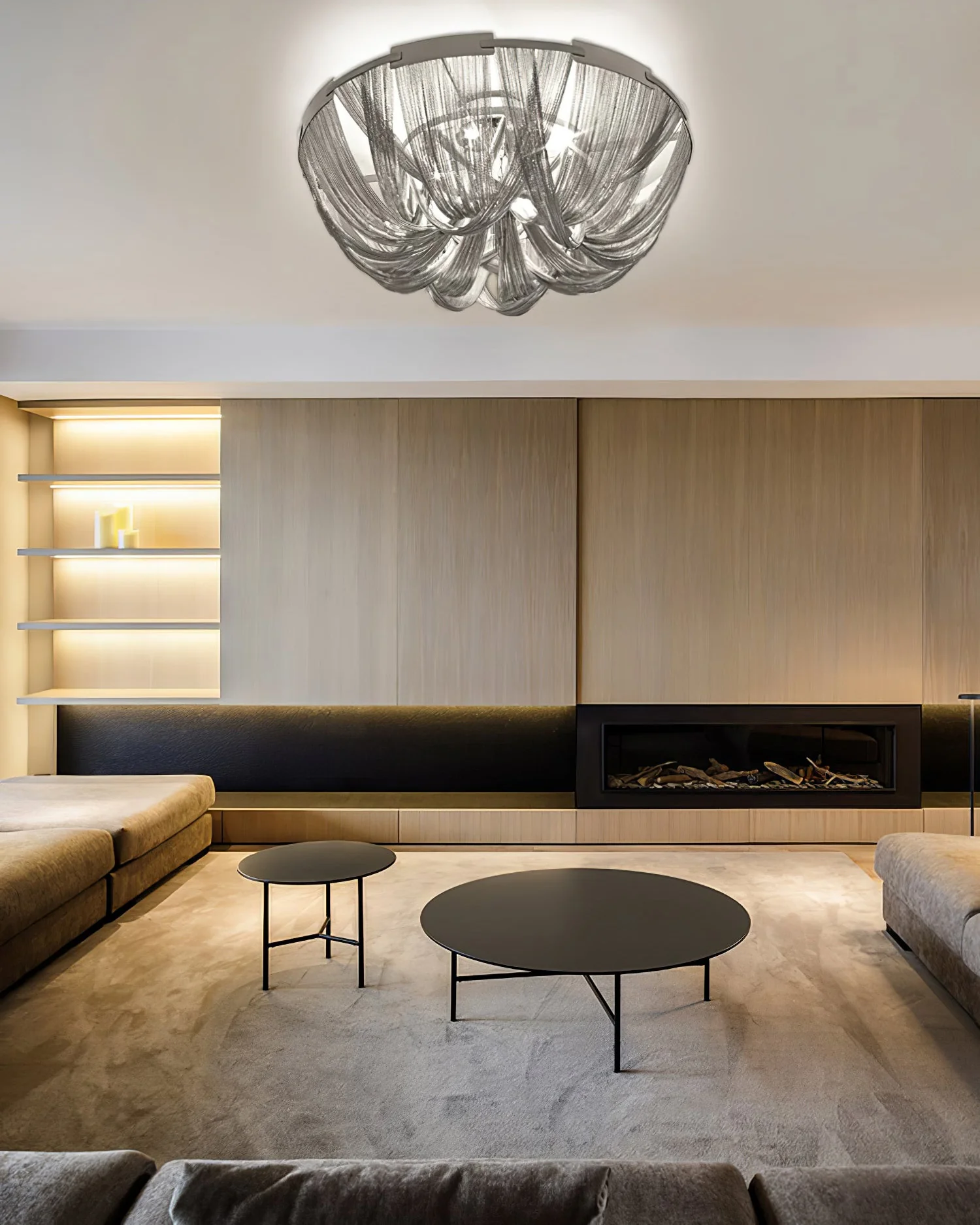 WOMO Bowl Fringe Flush Mount Ceiling Light-WM1137 - Image 18