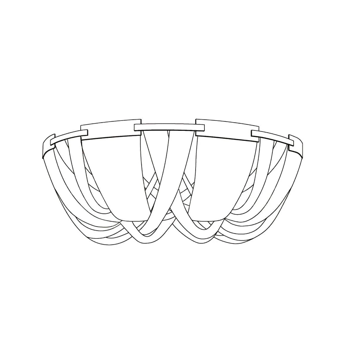 WOMO Bowl Fringe Flush Mount Ceiling Light-WM1137 - Image 24