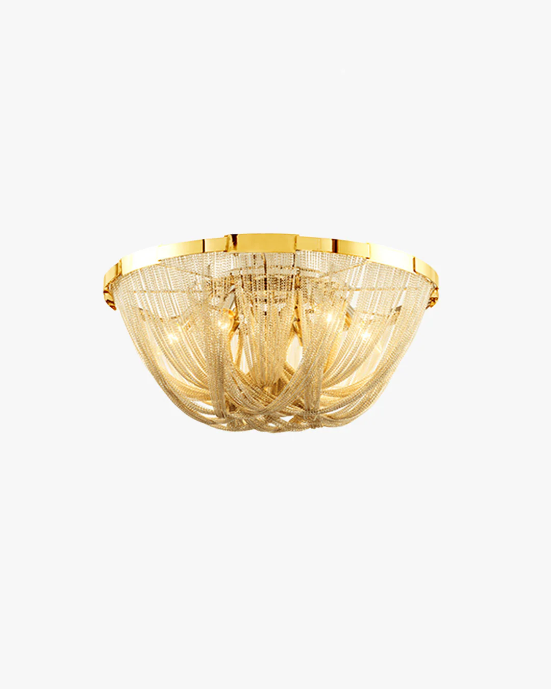 WOMO Bowl Fringe Flush Mount Ceiling Light-WM1137 - Image 25