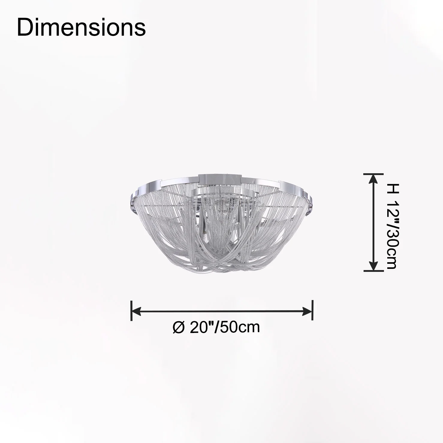 WOMO Bowl Fringe Flush Mount Ceiling Light-WM1137 - Image 30