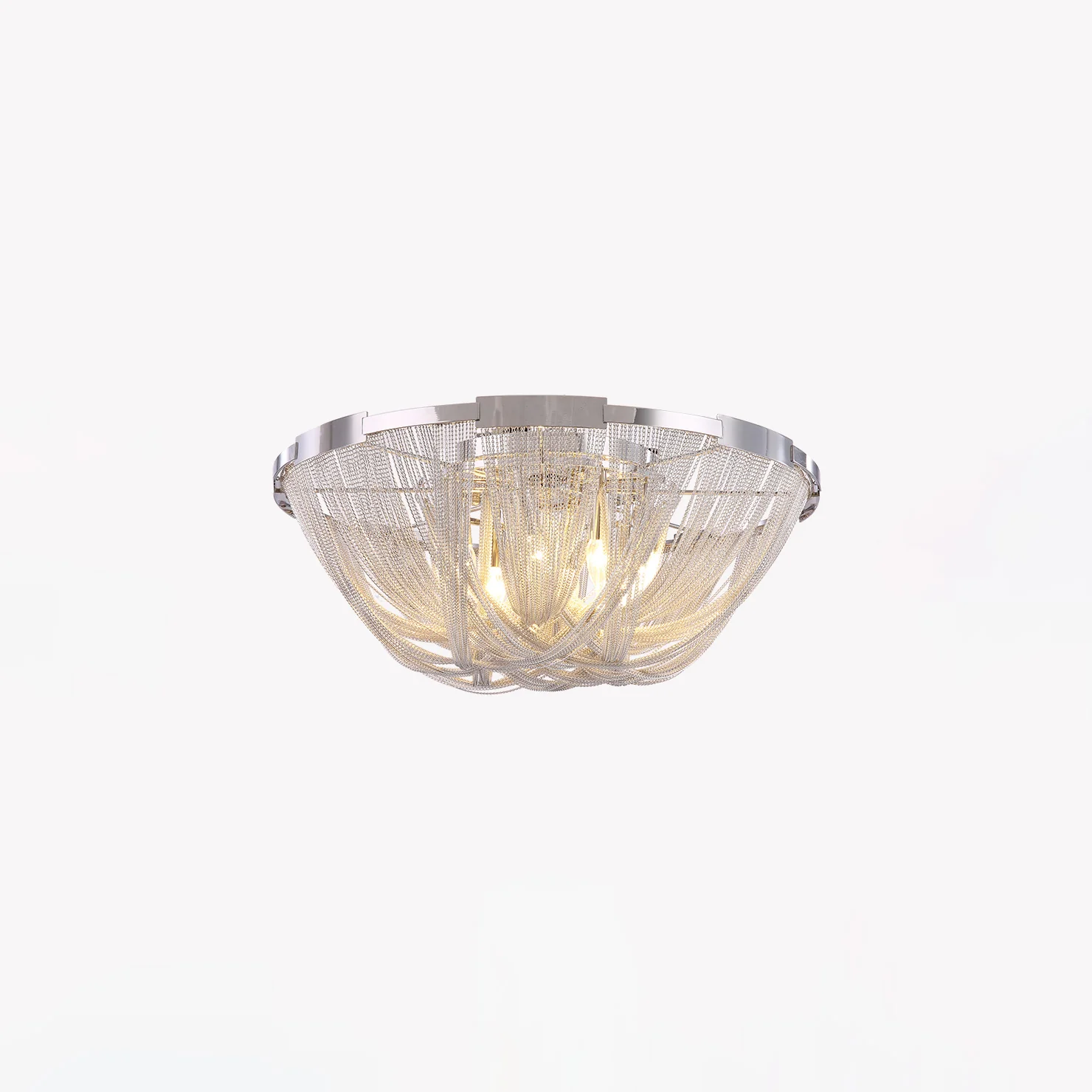 WOMO Bowl Fringe Flush Mount Ceiling Light-WM1137 - Image 31