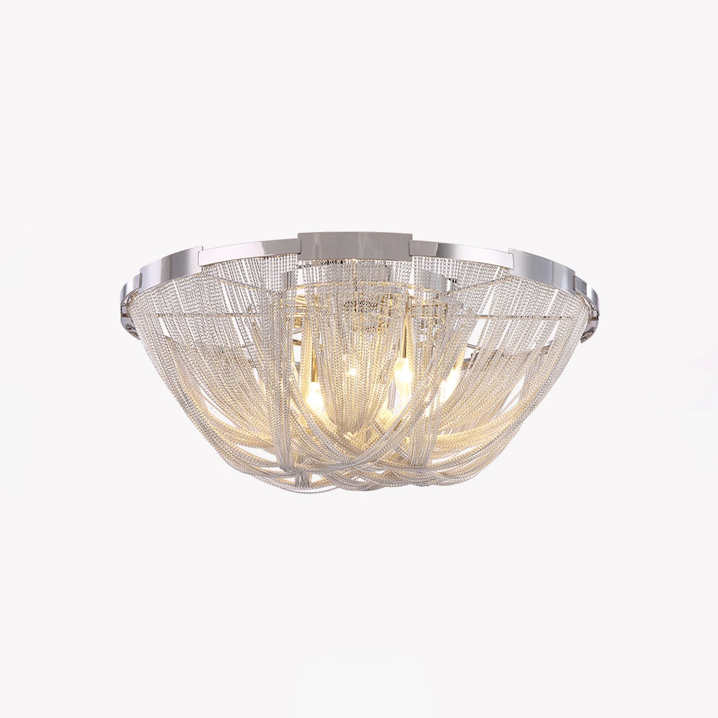 WOMO Bowl Fringe Flush Mount Ceiling Light-WM1137 - Image 33