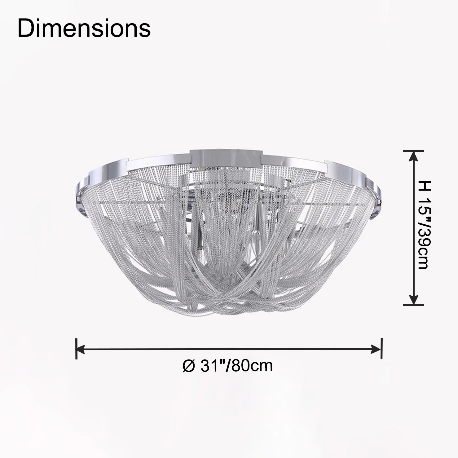 WOMO Bowl Fringe Flush Mount Ceiling Light-WM1137 - Image 34