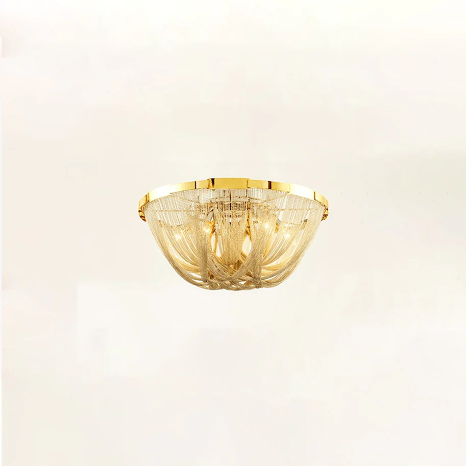 WOMO Bowl Fringe Flush Mount Ceiling Light-WM1137 - Image 35