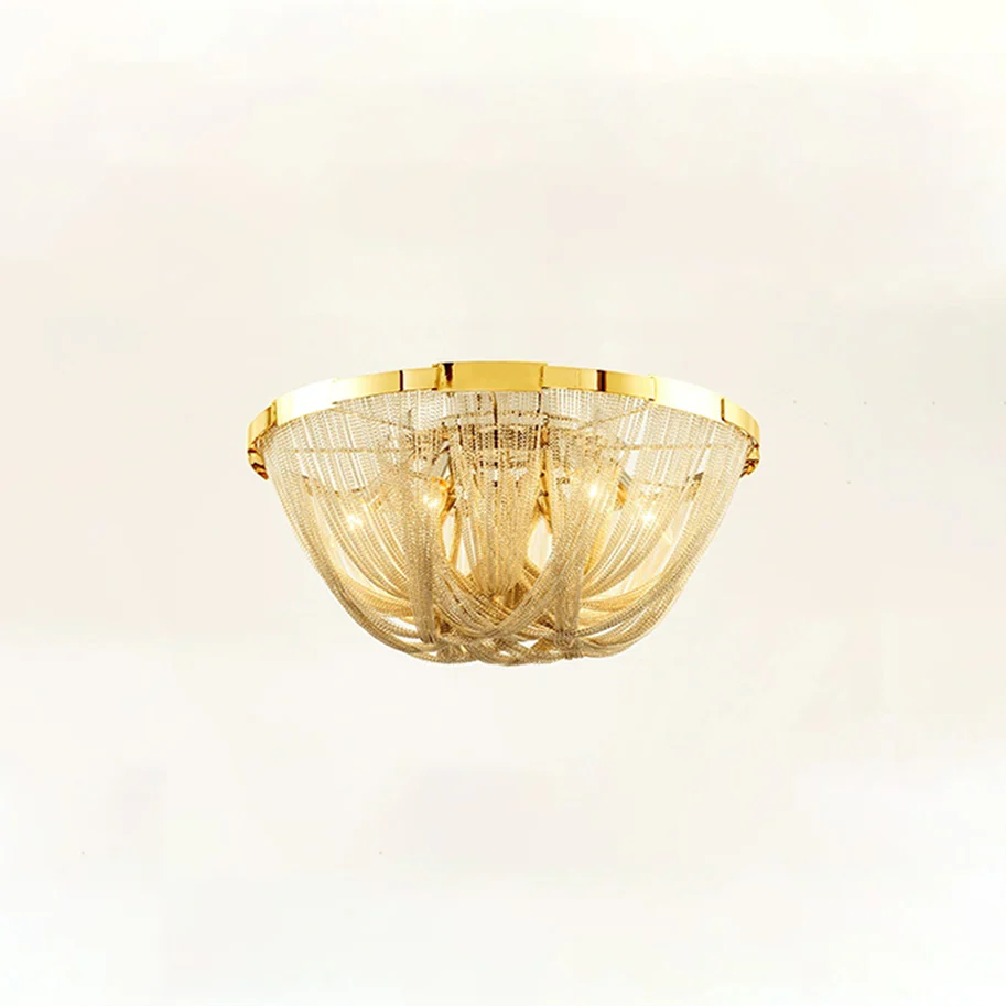 WOMO Bowl Fringe Flush Mount Ceiling Light-WM1137 - Image 37