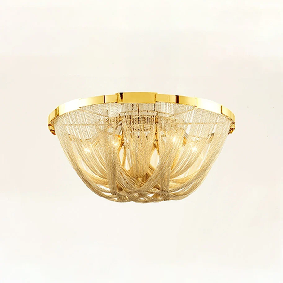 WOMO Bowl Fringe Flush Mount Ceiling Light-WM1137 - Image 39