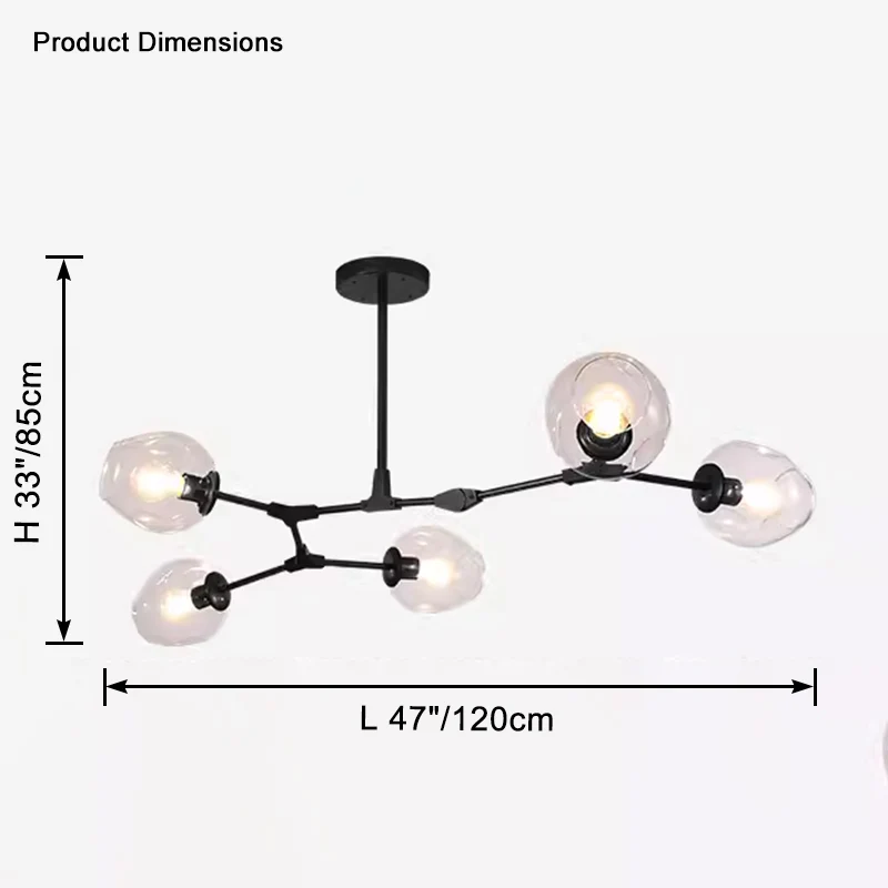 WOMO Branch Colored Glass Chandelier-WM2655 - Image 22