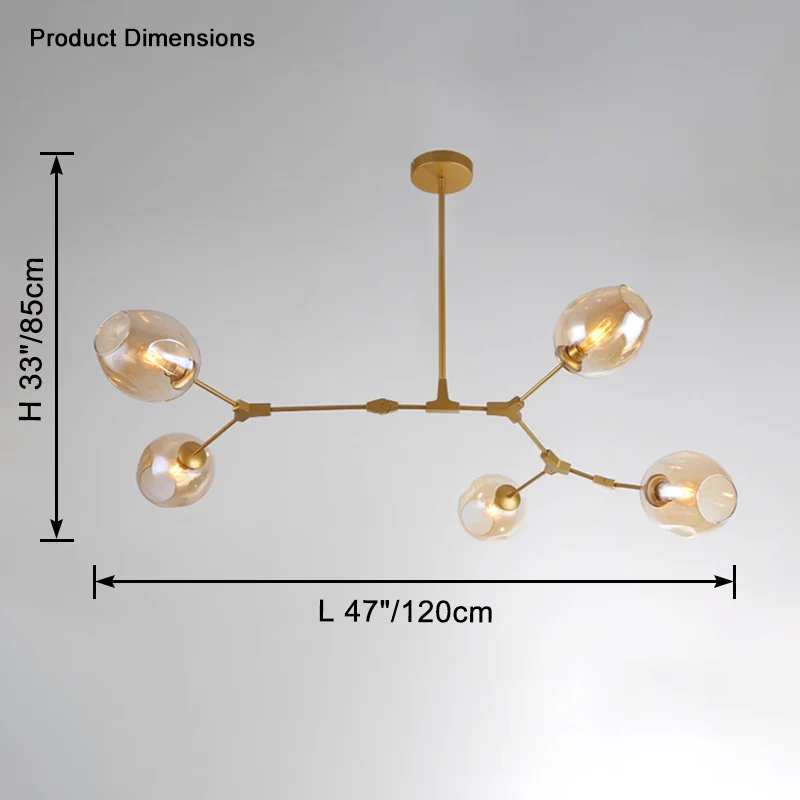 WOMO Branch Colored Glass Chandelier-WM2655 - Image 38
