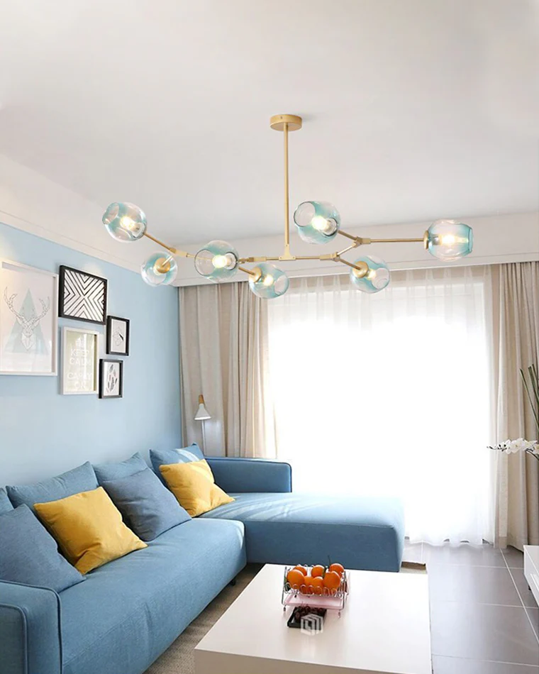 WOMO Branch Colored Glass Chandelier-WM2655 - Image 4