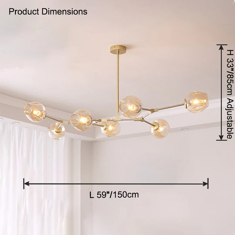 WOMO Branch Colored Glass Chandelier-WM2655 - Image 40