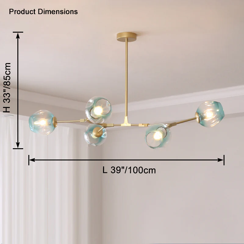 WOMO Branch Colored Glass Chandelier-WM2655 - Image 46