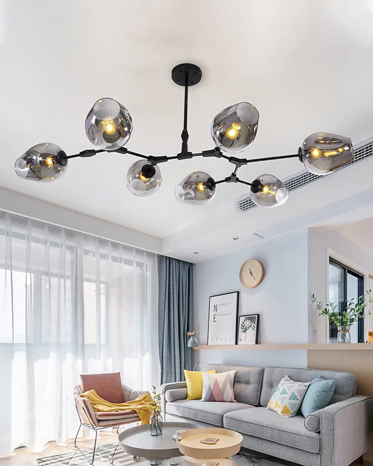 WOMO Branch Colored Glass Chandelier-WM2655 - Image 9