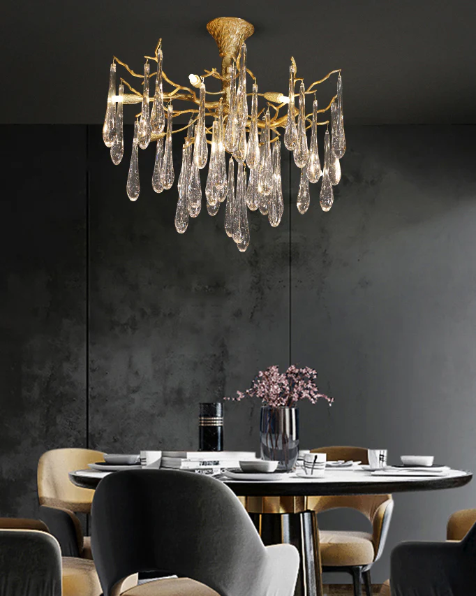 WOMO Branch Raindrop Crystal Chandelier-WM3047 - Image 10