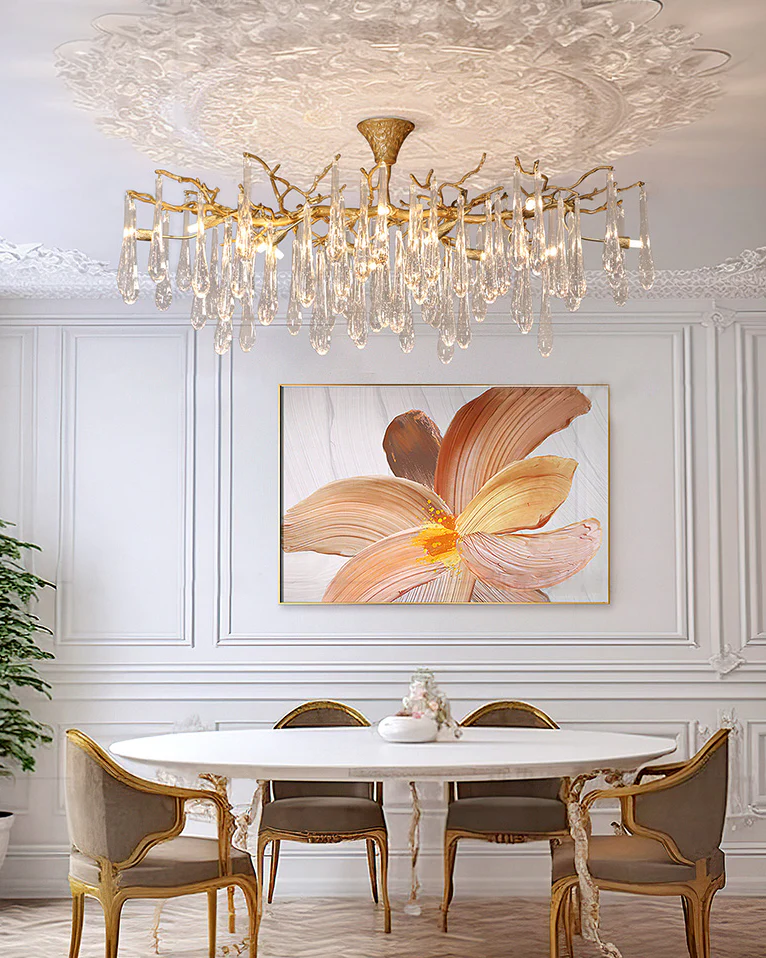 WOMO Branch Raindrop Crystal Chandelier-WM3047 - Image 4