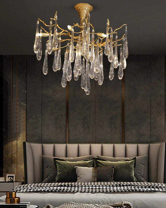 WOMO Branch Raindrop Crystal Chandelier-WM3047 - Image 9