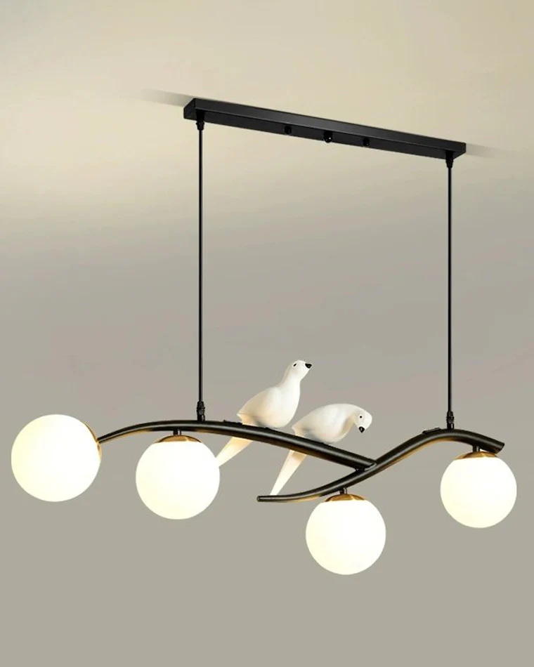 WOMO Branching Frosted Glass Bubble Chandelier-WM2258 - Image 10