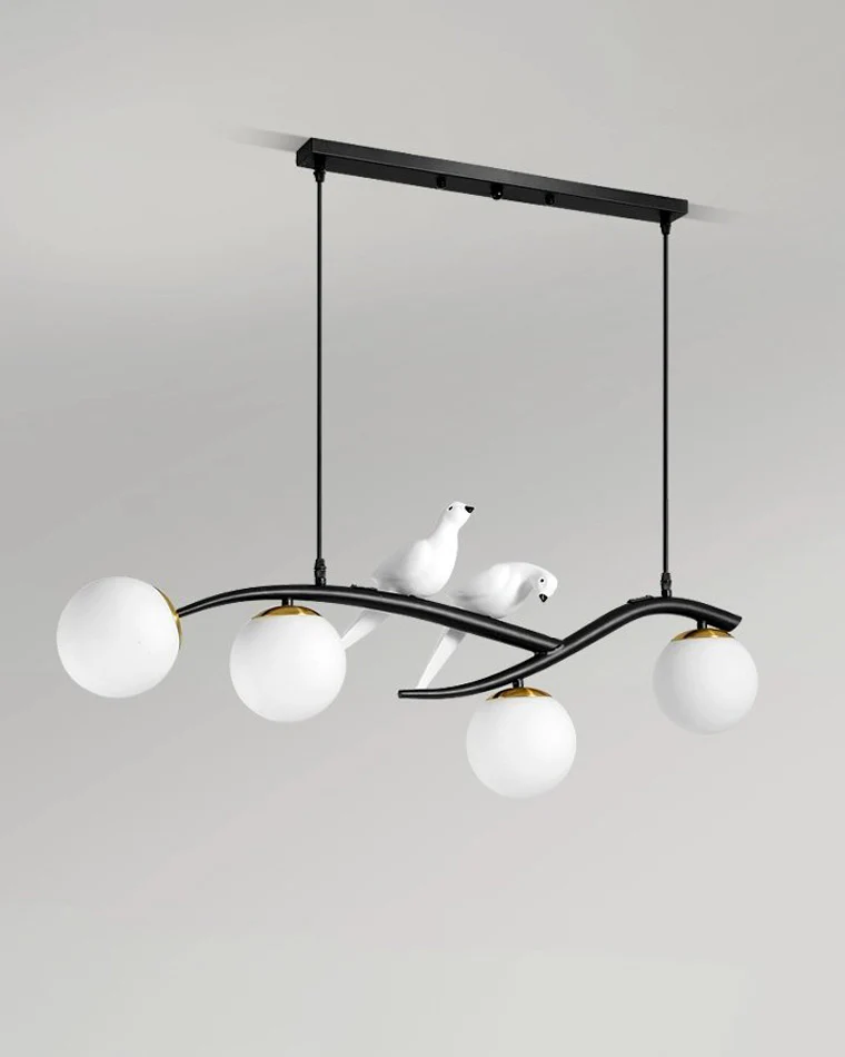 WOMO Branching Frosted Glass Bubble Chandelier-WM2258 - Image 11