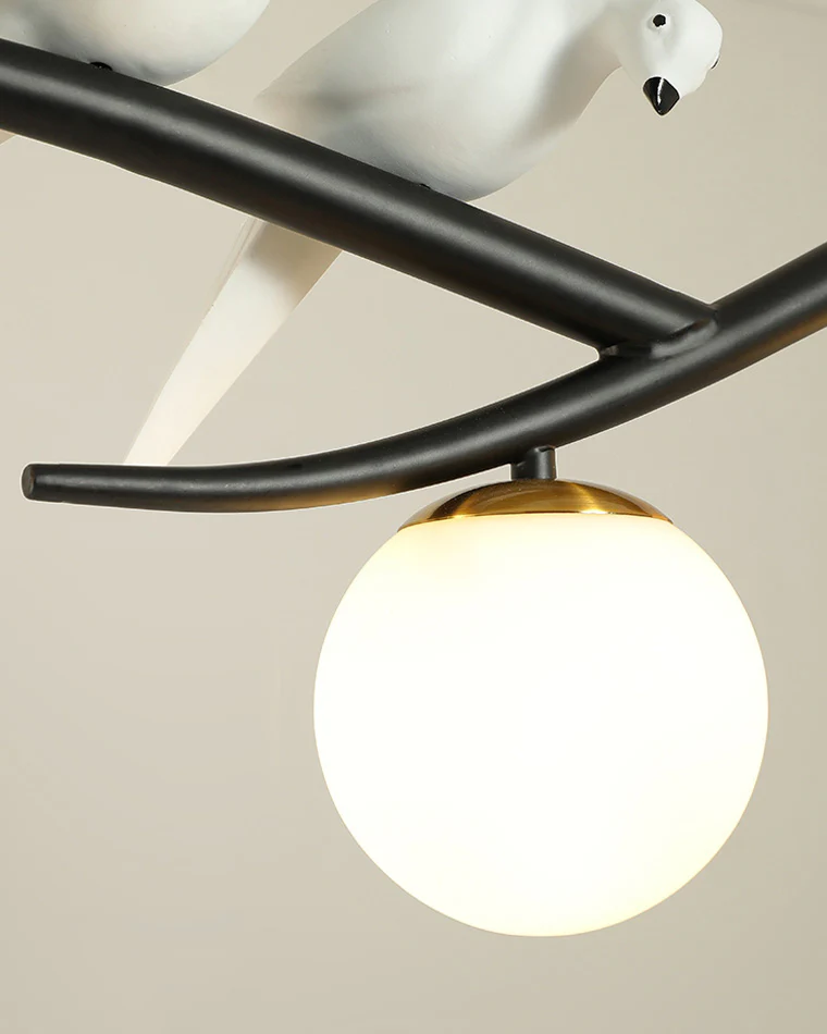 WOMO Branching Frosted Glass Bubble Chandelier-WM2258 - Image 15
