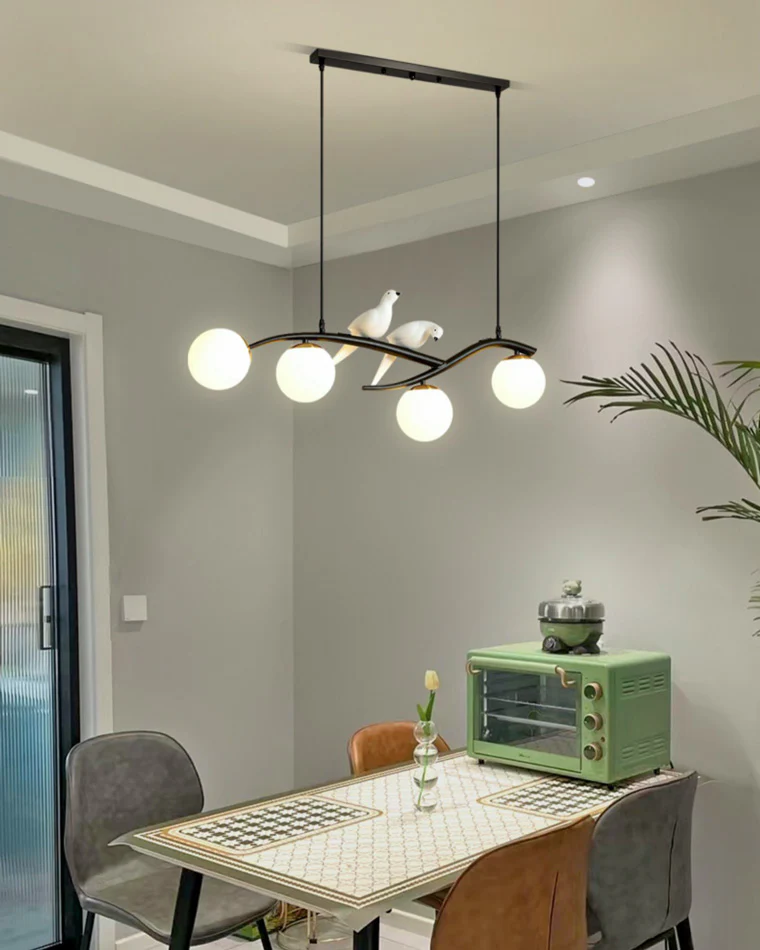 WOMO Branching Frosted Glass Bubble Chandelier-WM2258 - Image 4