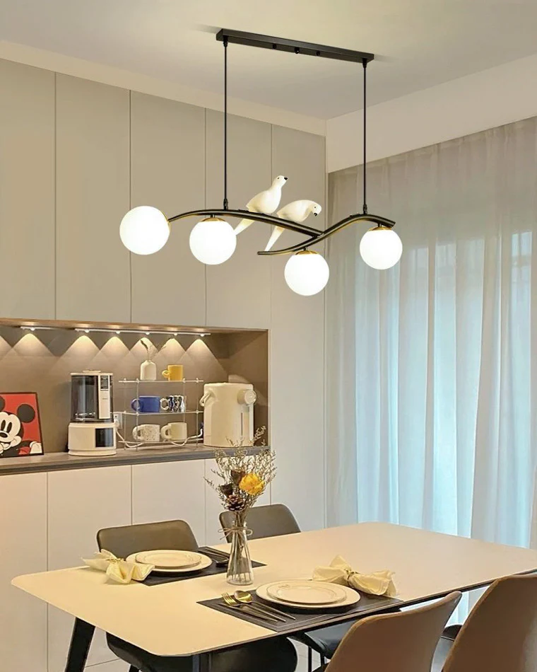WOMO Branching Frosted Glass Bubble Chandelier-WM2258 - Image 5