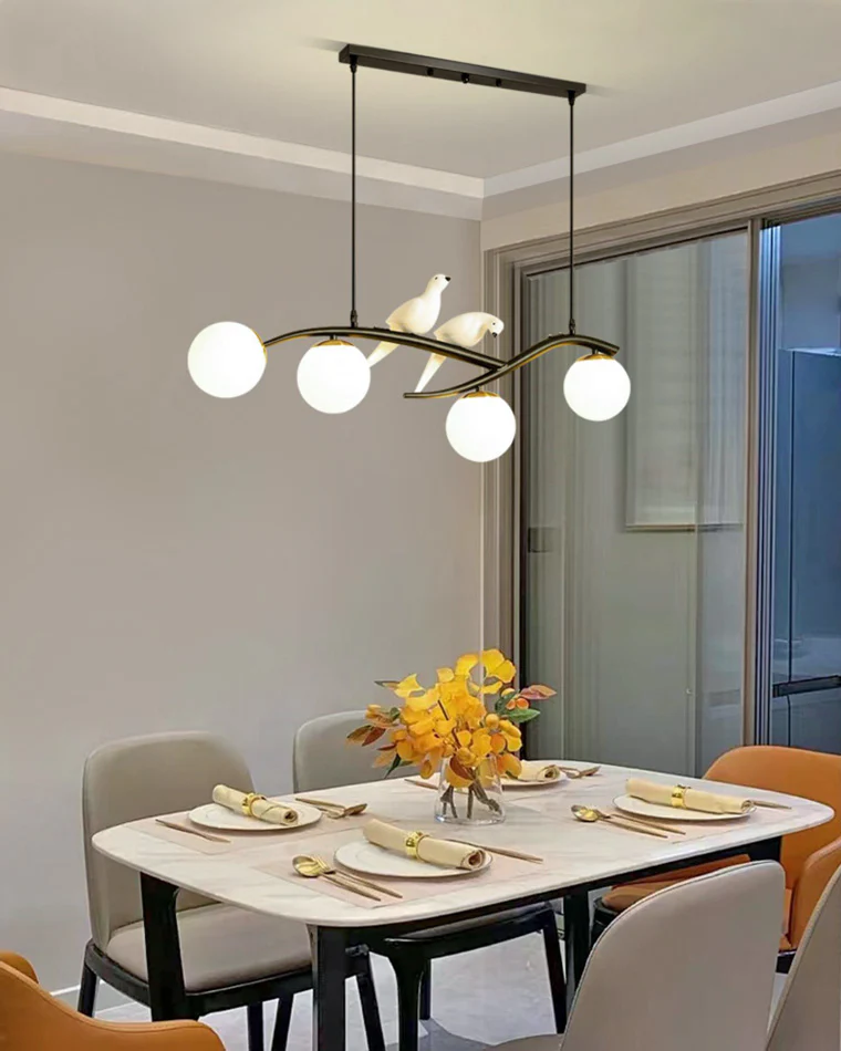 WOMO Branching Frosted Glass Bubble Chandelier-WM2258 - Image 7
