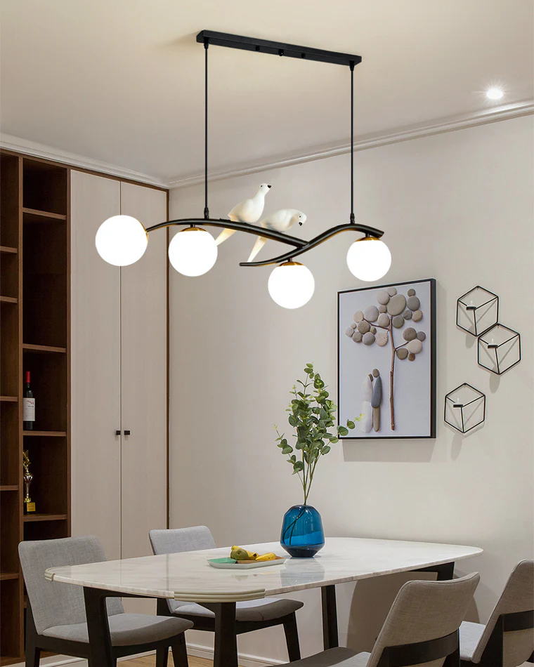 WOMO Branching Frosted Glass Bubble Chandelier-WM2258 - Image 9