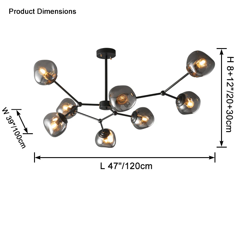 WOMO Branching Bubble Chandelier-WM2452 - Image 16