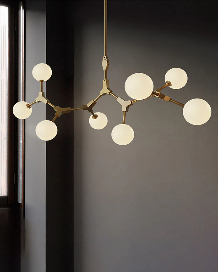 WOMO Branching Bubble Frosted Glass Chandelier-WM2514 - Image 3