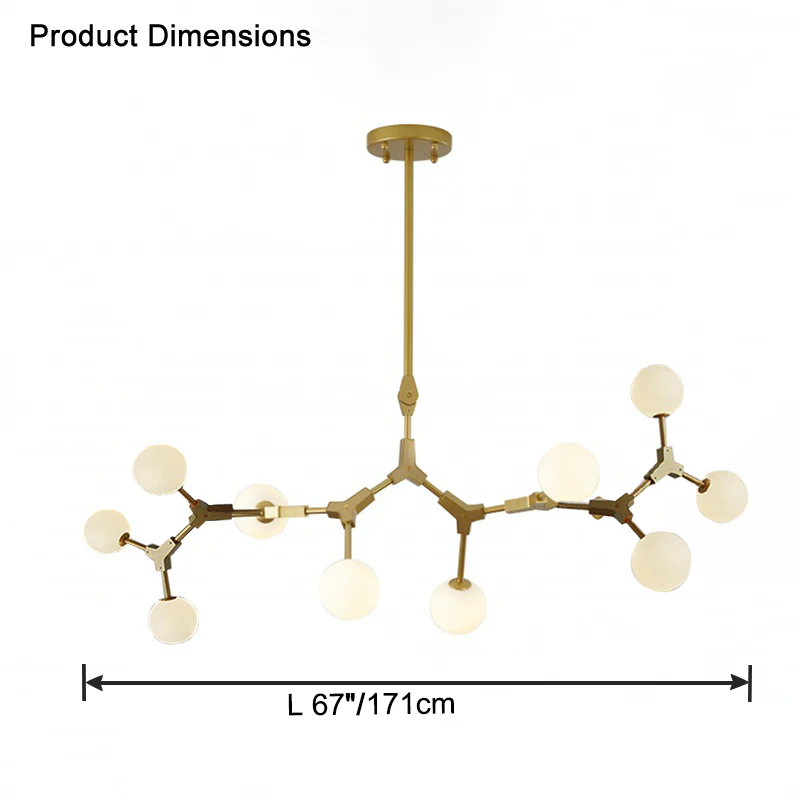 WOMO Branching Bubble Frosted Glass Chandelier-WM2514 - Image 35