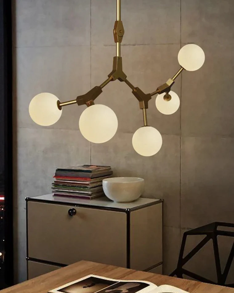 WOMO Branching Bubble Frosted Glass Chandelier-WM2514 - Image 4