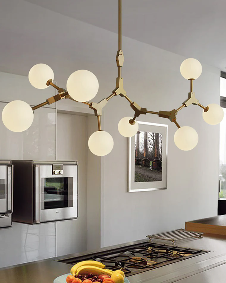 WOMO Branching Bubble Frosted Glass Chandelier-WM2514 - Image 5
