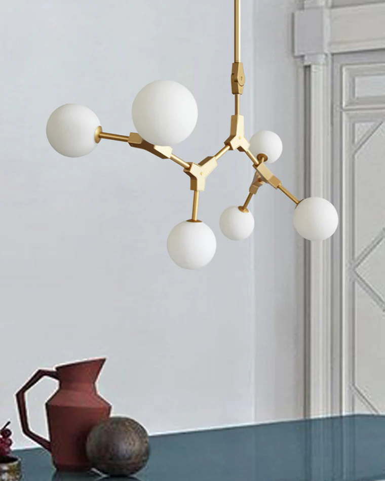 WOMO Branching Bubble Frosted Glass Chandelier-WM2514 - Image 6