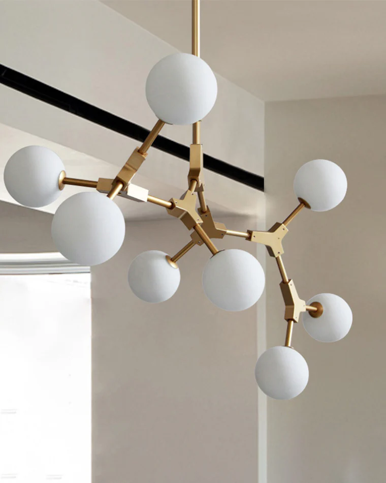 WOMO Branching Bubble Frosted Glass Chandelier-WM2514 - Image 7