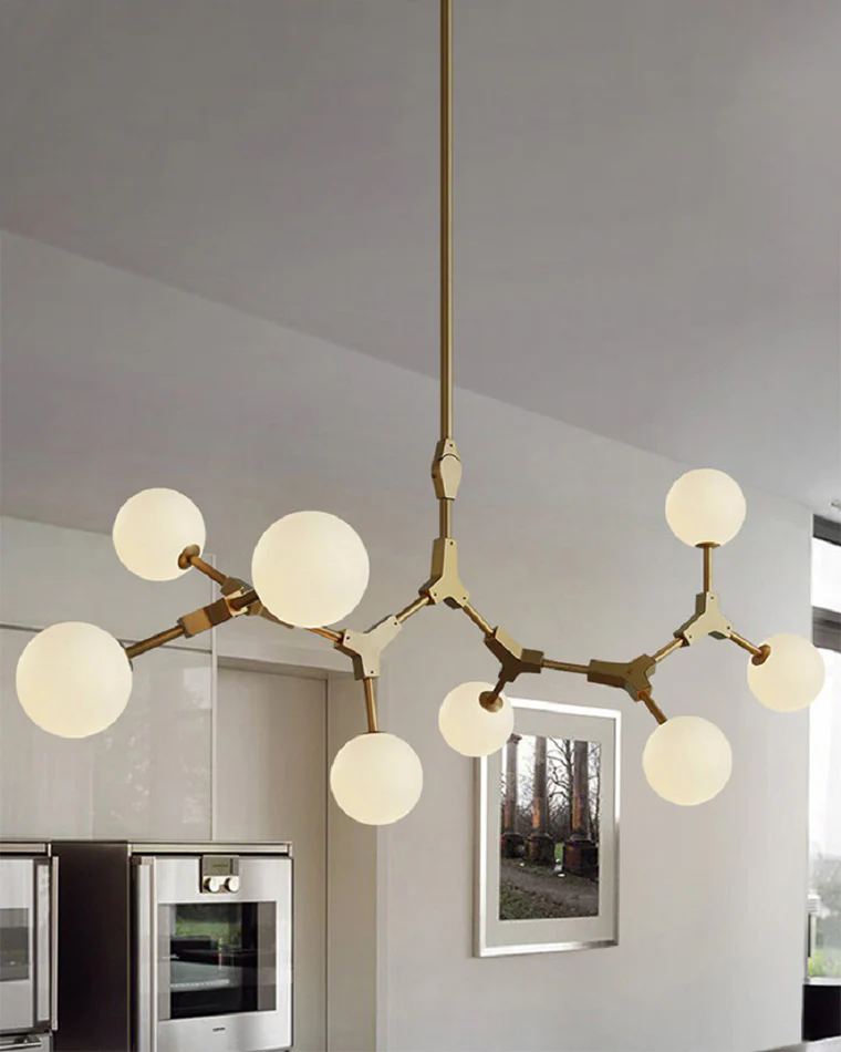 WOMO Branching Bubble Frosted Glass Chandelier-WM2514 - Image 9