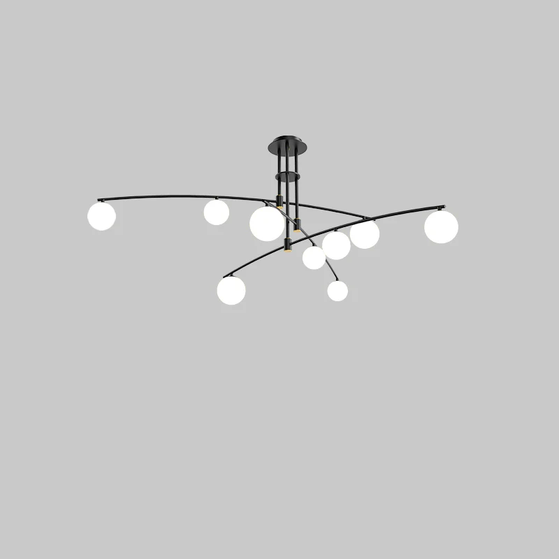 WOMO Branching Frosted Glass Bubble Chandelier-WM2295a - Image 21