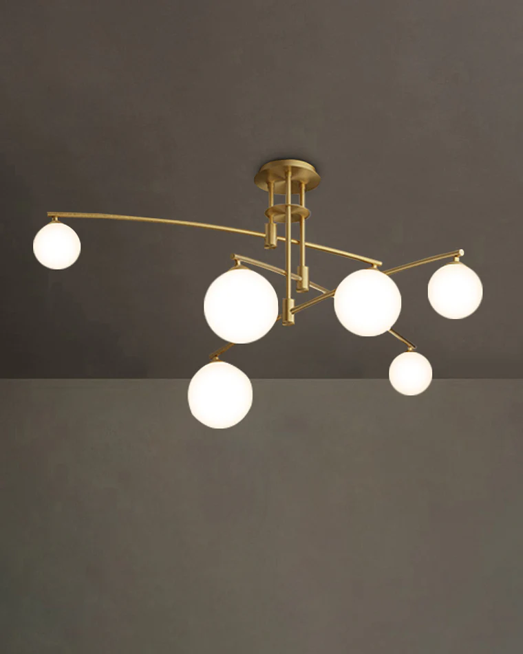 WOMO Branching Frosted Glass Bubble Chandelier-WM2295a - Image 6