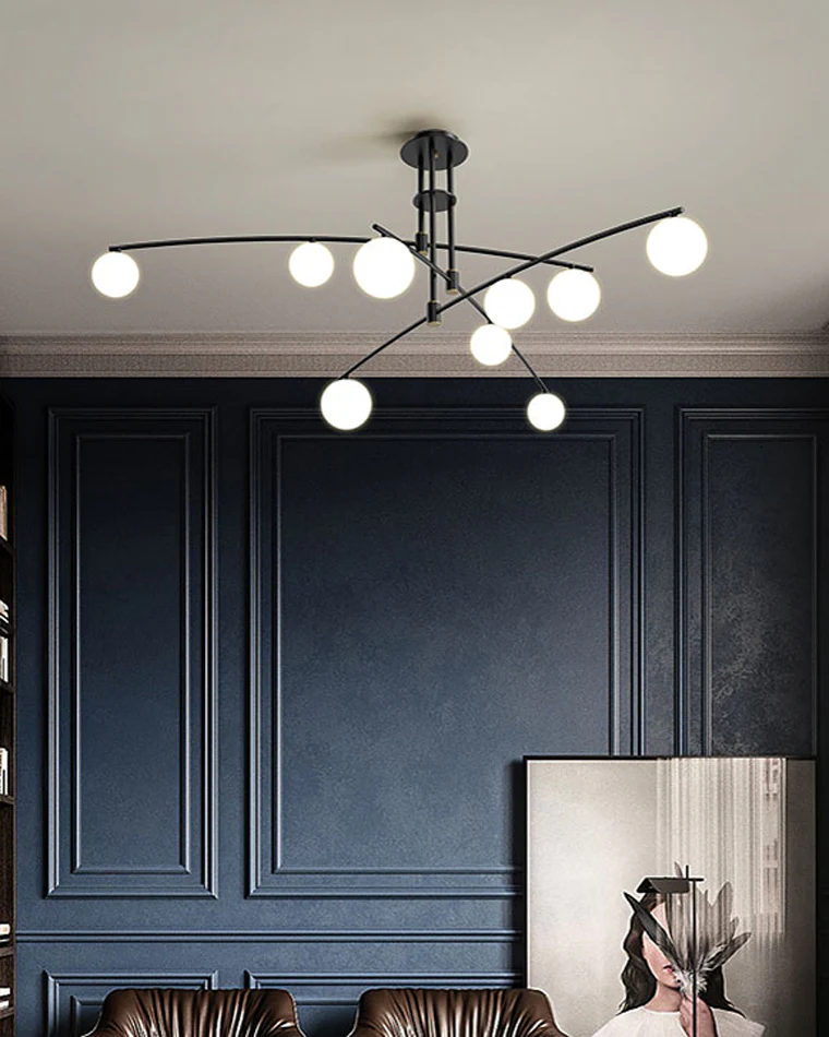 WOMO Branching Frosted Glass Bubble Chandelier-WM2295a - Image 8